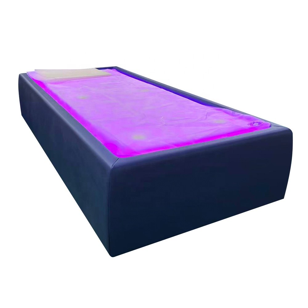 Side view of the dry float bed showing the base housing