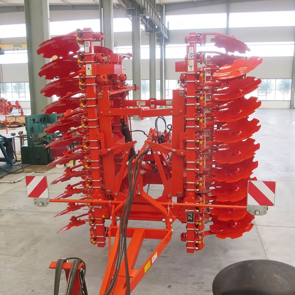 4 m high-speed disc harrow with rear cage roller