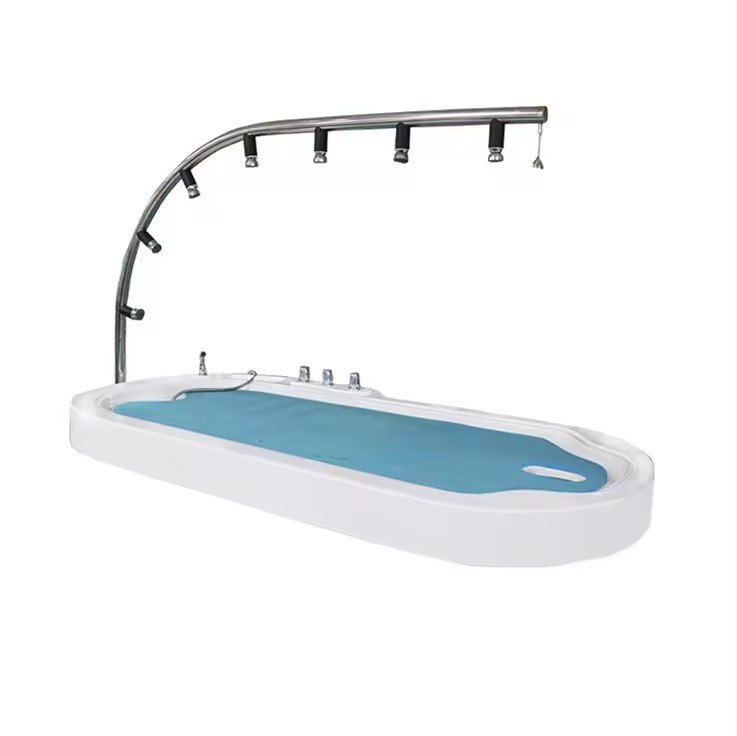 Vichy shower table (Vichy shower bed) with hydro-jet shower bar